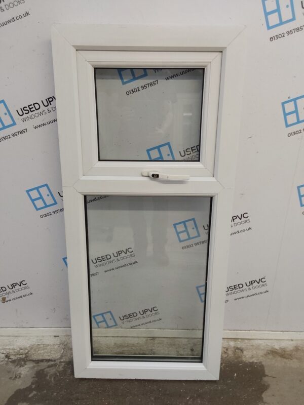 Used White Upvc Window 590mm x 1310mm W0549 - Image 2