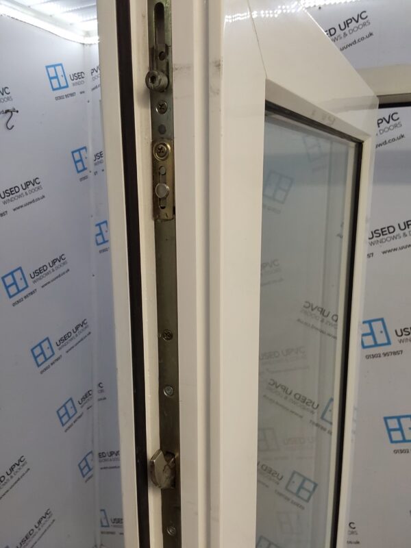 Used White Upvc French Doors And Side Panels 2955mm x 2030mm EA2 - Image 7