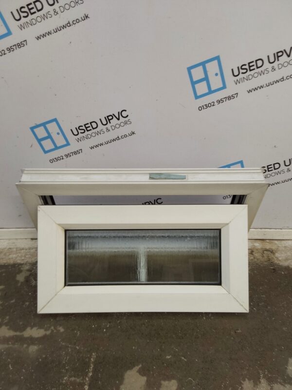 Used White Upvc Window 670mm x 370mm W0382 - Image 3