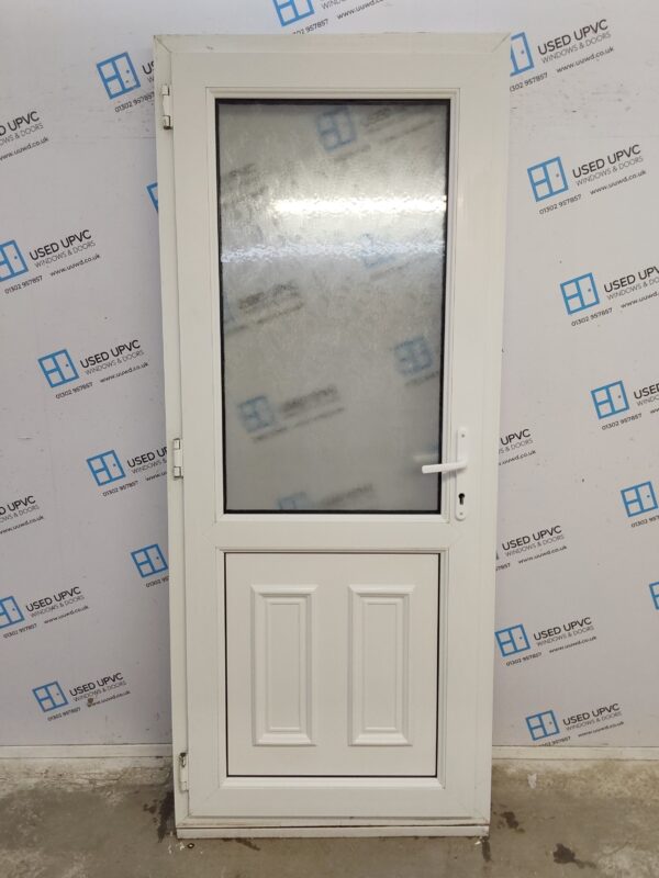 Used White Upvc Back Door 910mm x 2200mm 0637 - Image 2