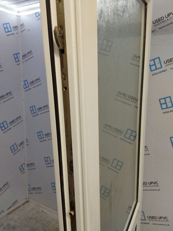 Used White Upvc Back Door 910mm x 2200mm 0637 - Image 4