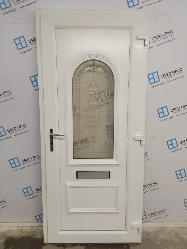 Used White Upvc Front Door 915mm x 2065mm 0513 - Image 2