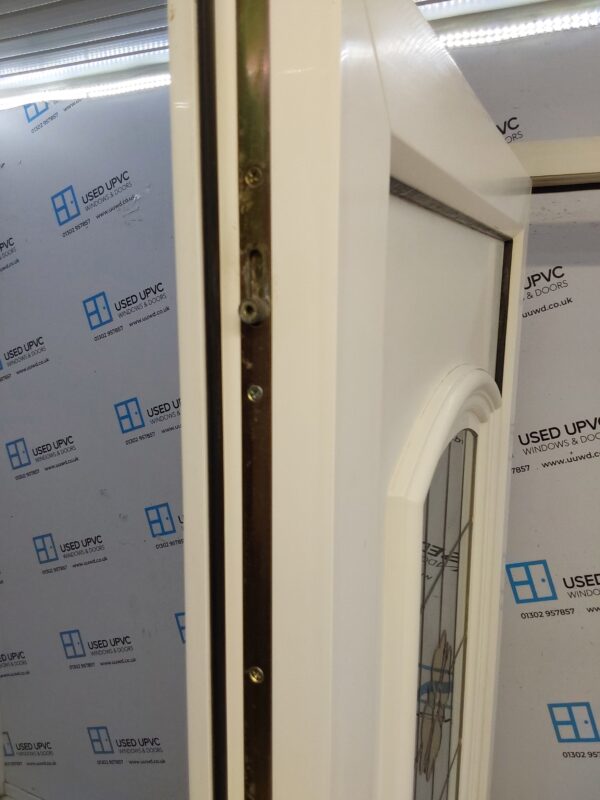 Used White Upvc Front Door 930mm x 2050mm (reduce to 910mm) 0403 - Image 4