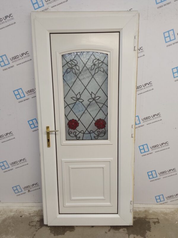 Used White Upvc Back Door 920mm x 2040mm 0361 - Image 2