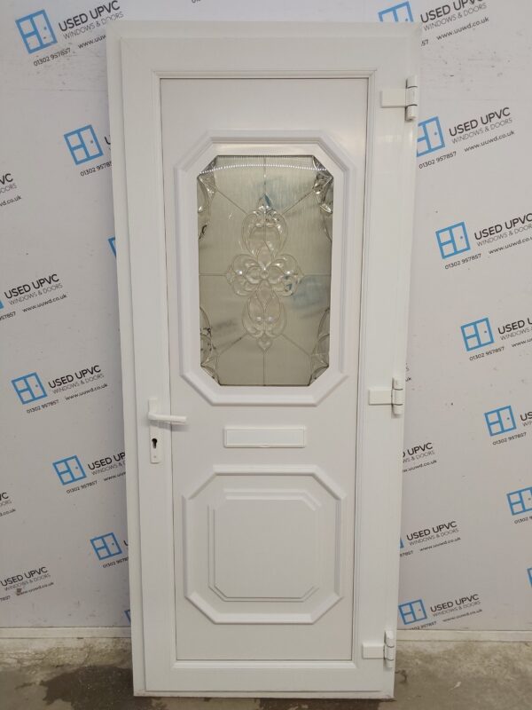 Used White Upvc Front Door 890mm x 2140mm 0210 - Image 2