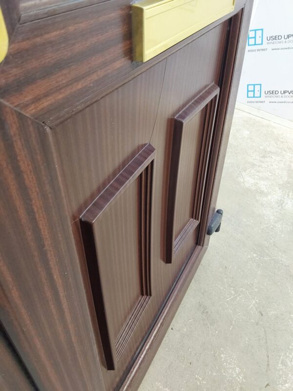 Used Woodgrain Upvc Front Door 855mm x 2065mm 0099 - Image 5