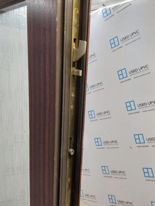 Used Woodgrain Upvc Front Door 855mm x 2065mm 0099 - Image 8