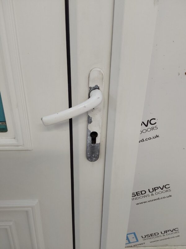 Used White Upvc Back Door 960mm x 2030mm 0713 - Image 8