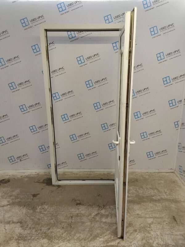 Used White Upvc Back Door 960mm x 2030mm 0713 - Image 3