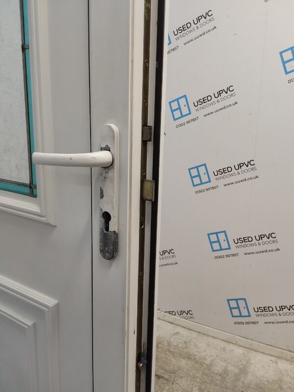 Used White Upvc Back Door 960mm x 2030mm 0713 - Image 5