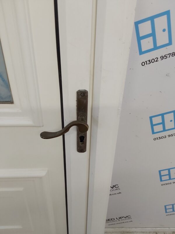 Used White Upvc Back Door 885mm x 2020mm 0648 - Image 8