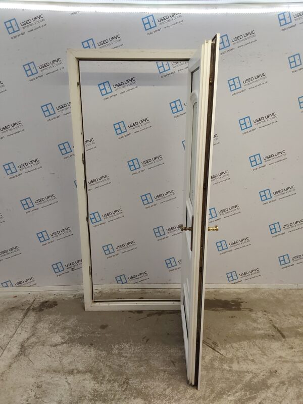 Used White Upvc Back Door 885mm x 2020mm 0648 - Image 3