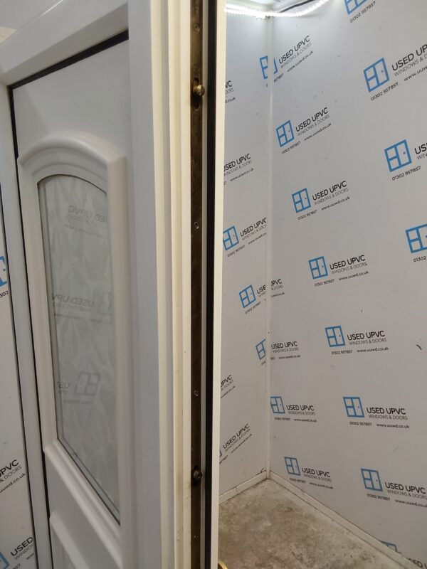 Used White Upvc Back Door 885mm x 2020mm 0648 - Image 4