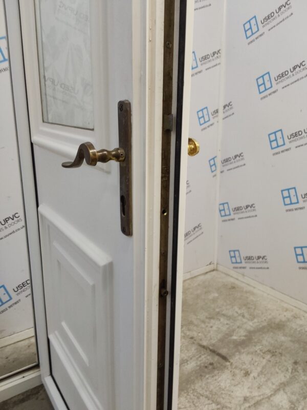 Used White Upvc Back Door 885mm x 2020mm 0648 - Image 5