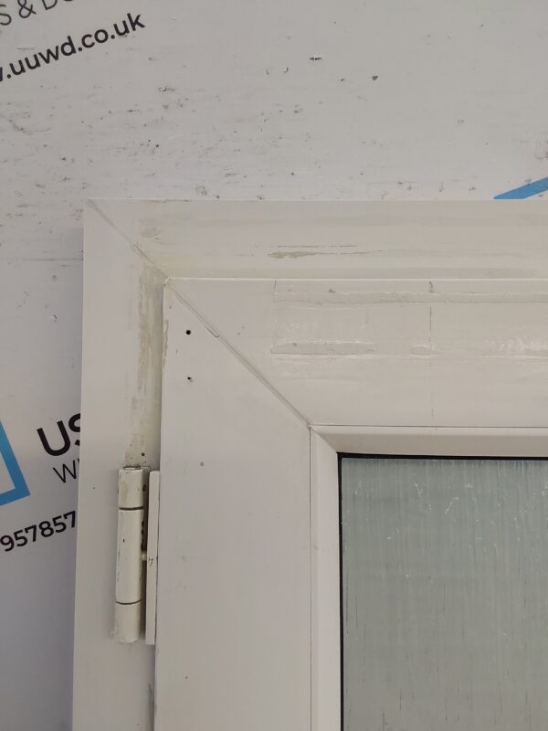 Used White Upvc Back Door 815mm x 2010mm 0612 - Image 7