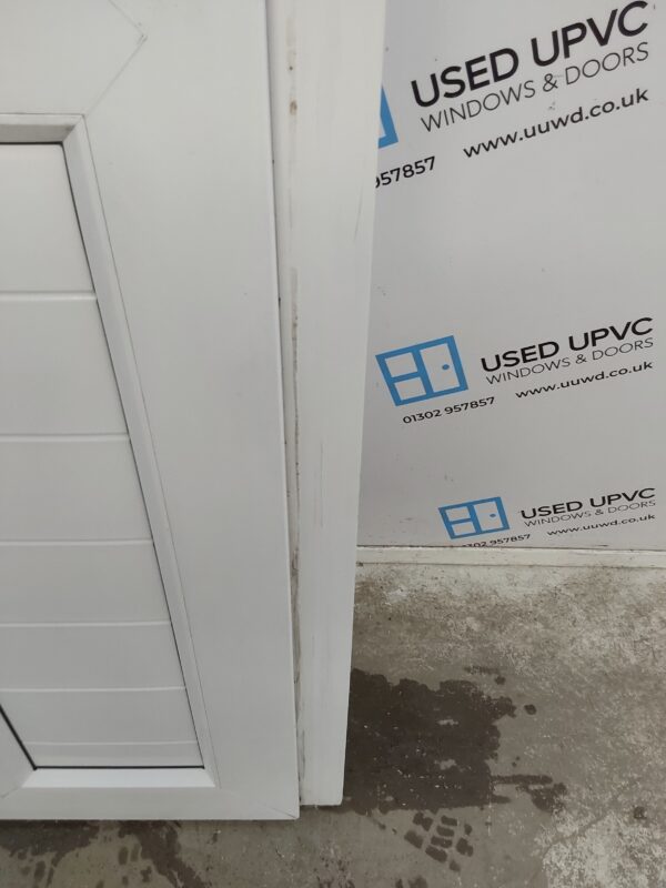 Used White Upvc Back Door 815mm x 2010mm 0612 - Image 11