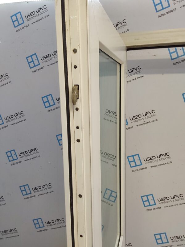 Used White Upvc Back Door 815mm x 2010mm 0612 - Image 4