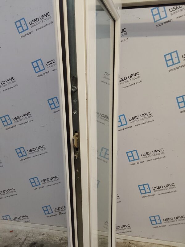 Used White Upvc Full Glass Door 890mm x 2000mm 0599 - Image 5