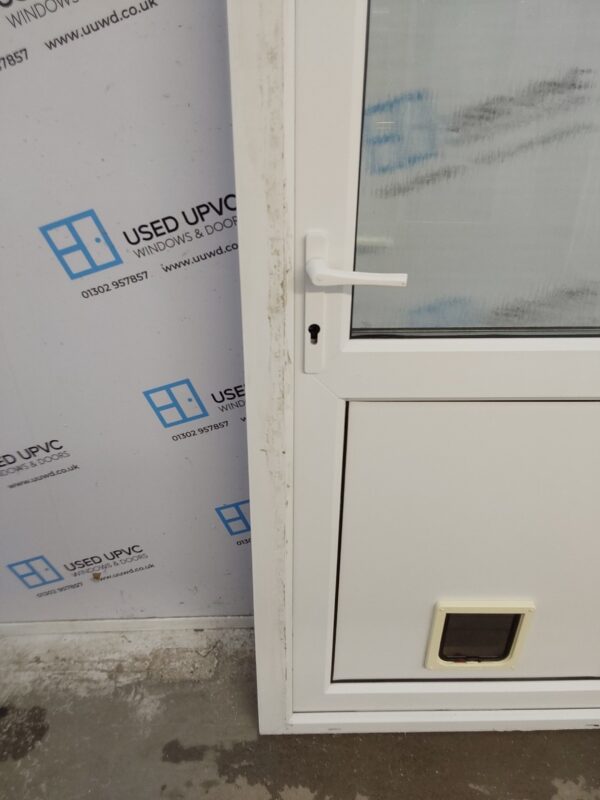 Used White Upvc Back Door 895mm x 2025mm 0313 - Image 10