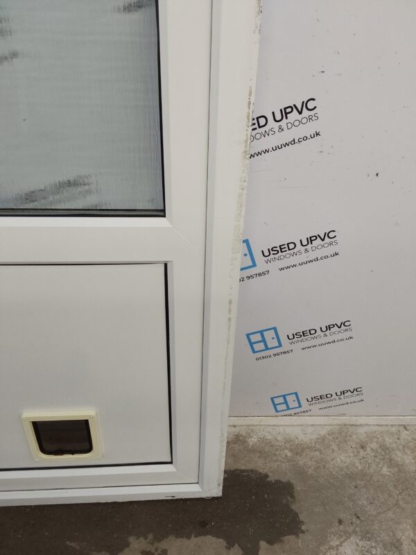 Used White Upvc Back Door 895mm x 2025mm 0313 - Image 9