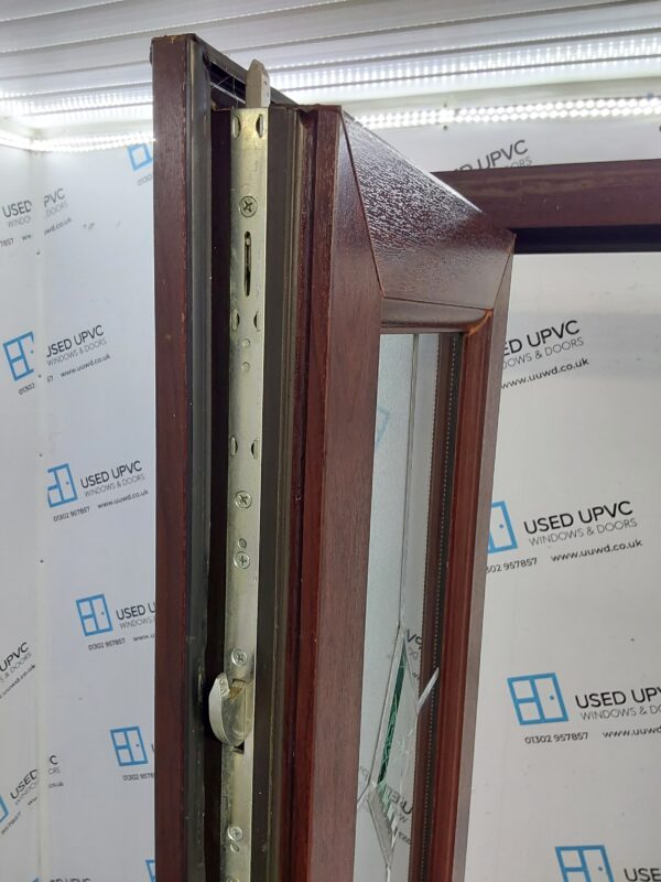 Used Rosewood Upvc French Doors 980mm x 2140mm EA2 - Image 6
