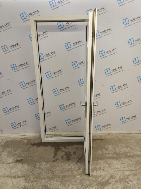 Used White Upvc Back Door 850mm x 2050mm 0648 - Image 3
