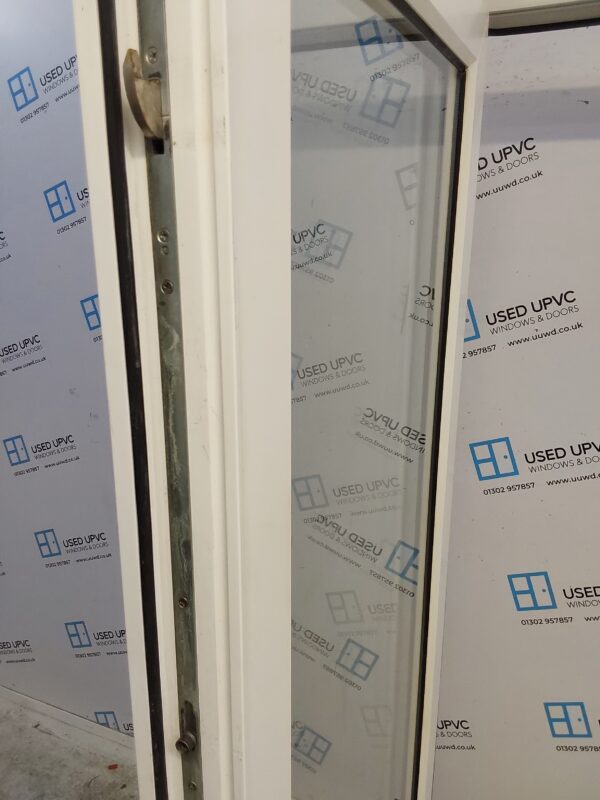 Used White Upvc Full Glass Back Door 895mm x 2055mm (reduce to 885mm) 0612 - Image 5