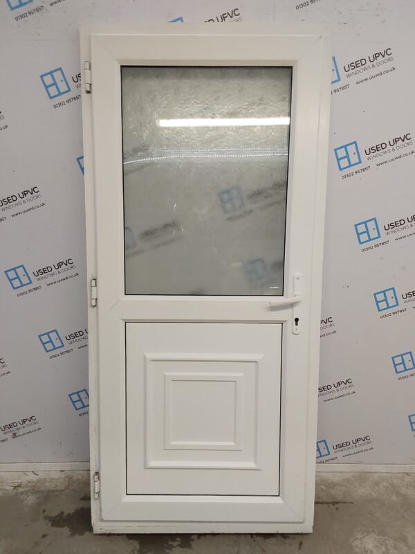 Used White Upvc Back Door 920mm x 2000mm 0041 - Image 2