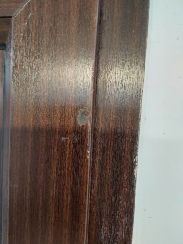 Used Woodgrain Upvc Back Door 840mm x 1995mm 0087 - Image 7