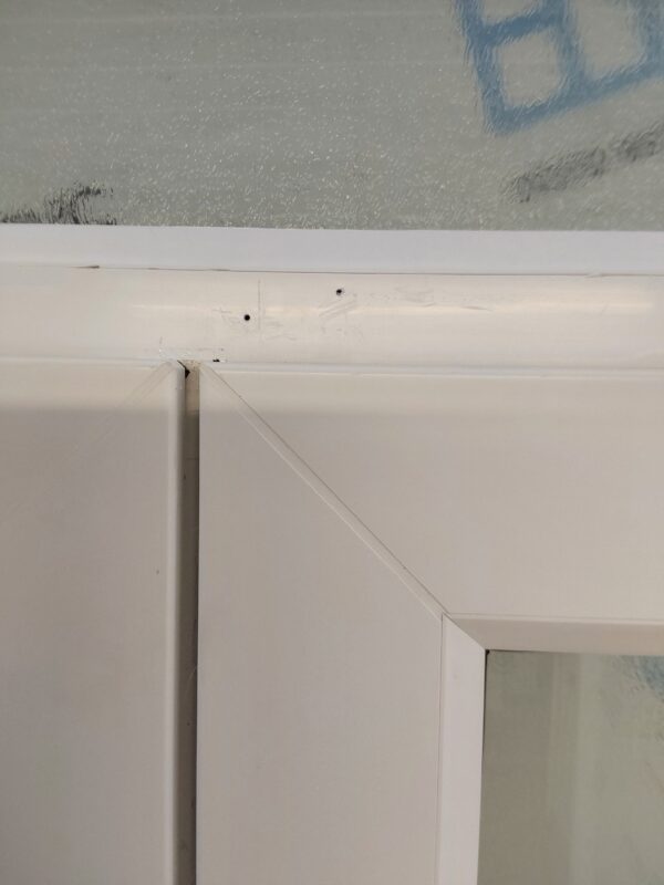 Used White Upvc French Doors And Toplight 1145mm x 2240mm EA3 - Image 5