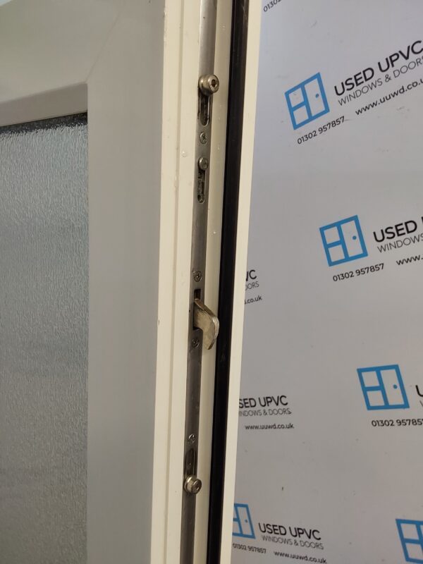 Used White Upvc French Doors And Toplight 1145mm x 2240mm EA3 - Image 6