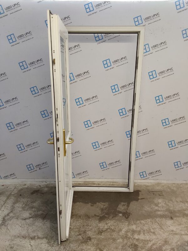 Used White Upvc Back Door 905mm x 2040mm 0120 - Image 3