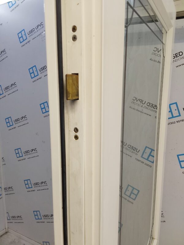 Used White Upvc Back Door 905mm x 2040mm 0120 - Image 4