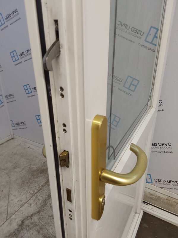 Used White Upvc Back Door 905mm x 2040mm 0120 - Image 5