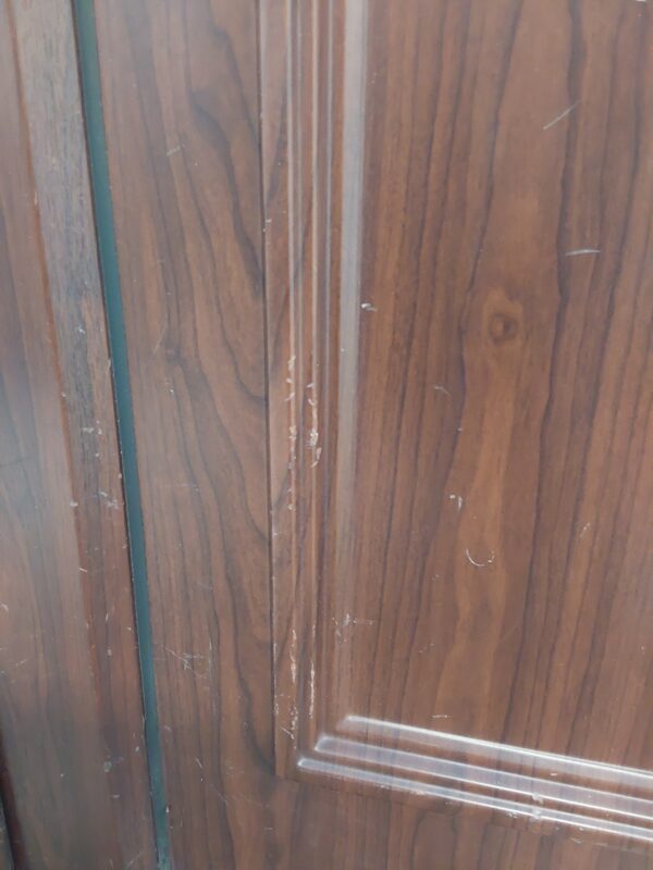Used Rosewood Upvc Back Door 935mm x 2090mm 0290 - Image 6