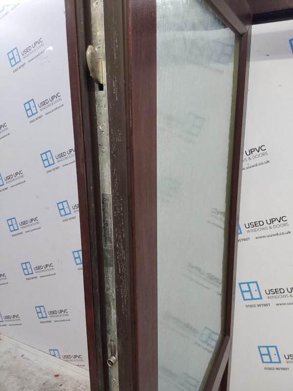 Used Rosewood Upvc Back Door 935mm x 2090mm 0290 - Image 11