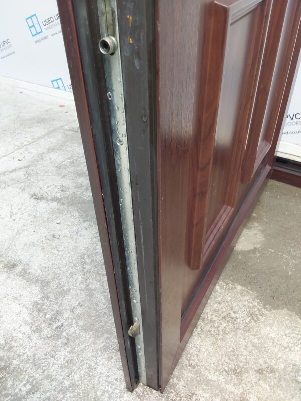 Used Rosewood Upvc Back Door 935mm x 2090mm 0290 - Image 13