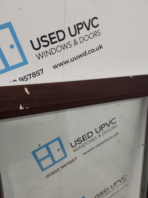 Used Rosewood Upvc Window 1175mm x 1310mm LW0098 - Image 3
