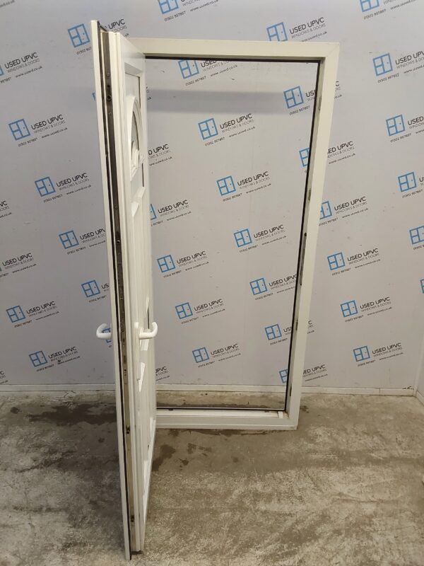 Used White Upvc Back Door 940mm x 2010mm (Reduce To 915mm) 0169 - Image 3