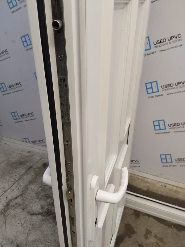 Used White Upvc Back Door 940mm x 2010mm (Reduce To 915mm) 0169 - Image 5