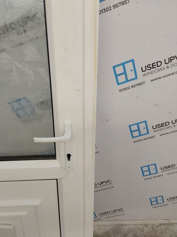 Used White Upvc Back Door 910mm x 2070mm 0125 - Image 13