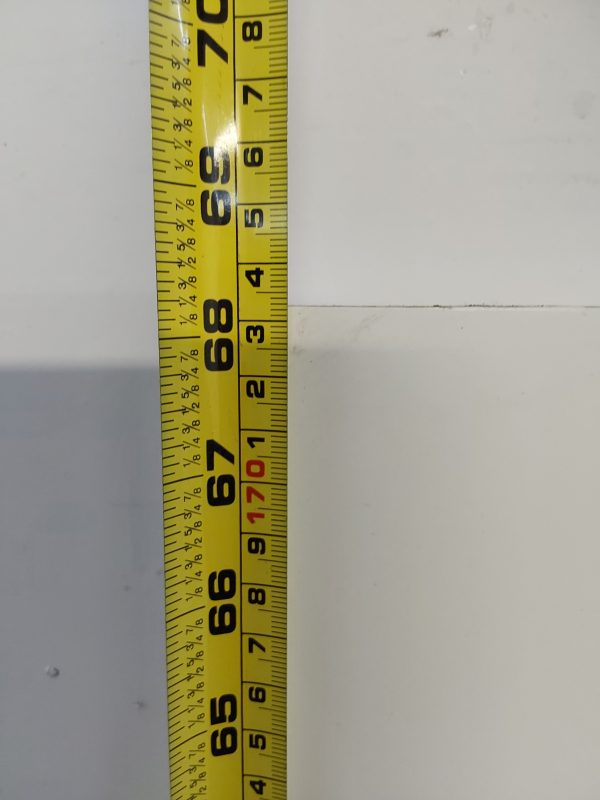 Used White Upvc Front Door Panel 651mm x 1733mm x 28mm UFDP0021 - Image 3