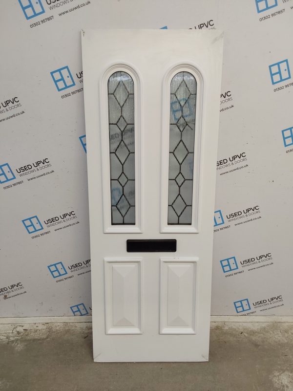 Used White Upvc Front Door Panel 651mm x 1733mm x 28mm UFDP0021 - Image 4