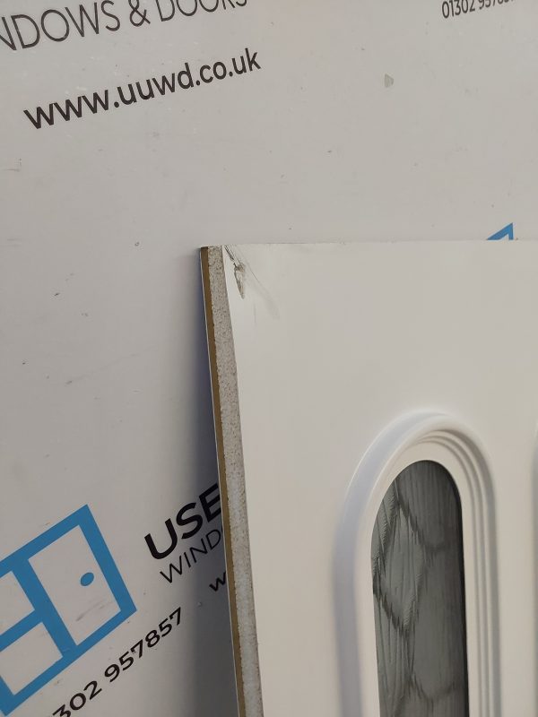 Used White Upvc Front Door Panel 651mm x 1733mm x 28mm UFDP0021 - Image 6