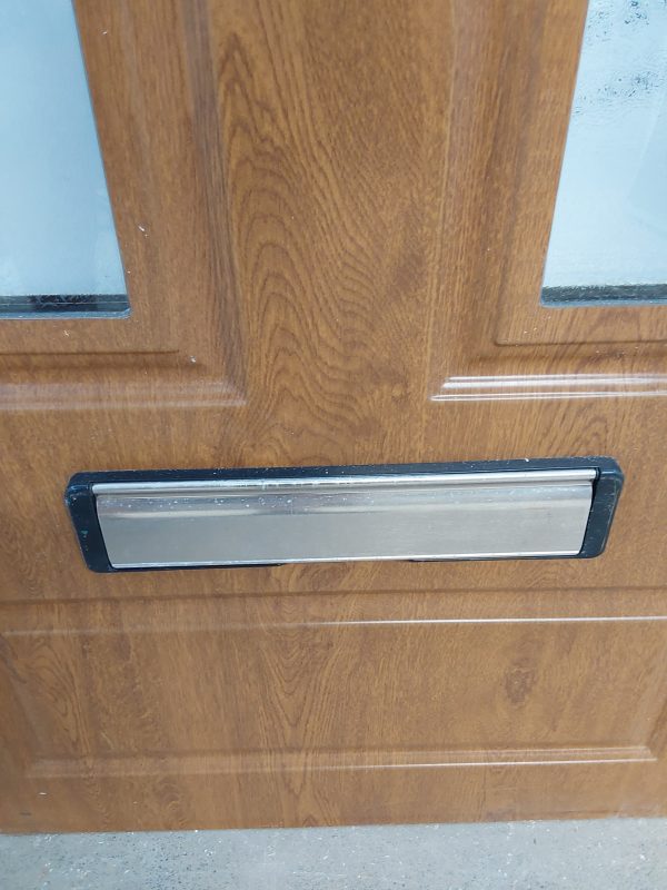 Used Oak Upvc Front Door Panel 597mm x 1791mm x 28mm UFDP0024 - Image 5
