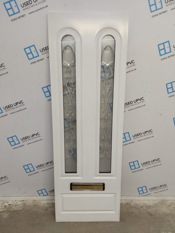 Used Oak Upvc Front Door Panel 597mm x 1791mm x 28mm UFDP0024 - Image 4