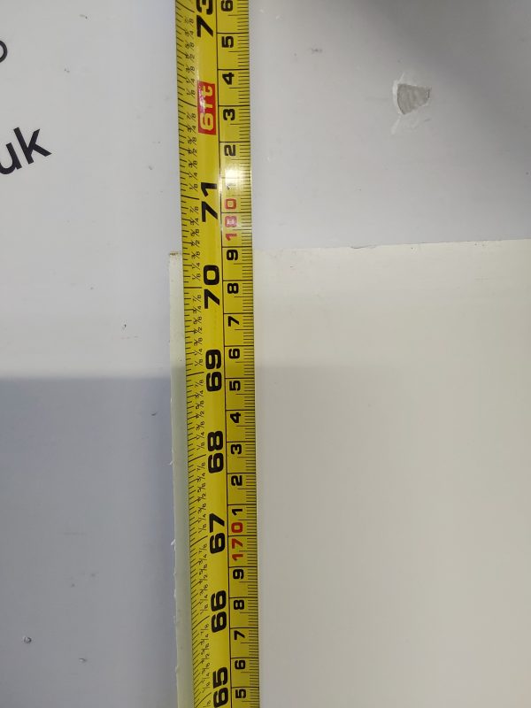 Used White Upvc Front Door Panel 615mm x 1790mm x 28mm UFDP0035 - Image 3