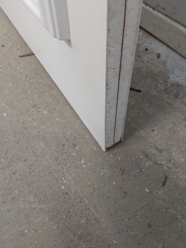 Used White Upvc Front Door Panel 615mm x 1790mm x 28mm UFDP0035 - Image 6