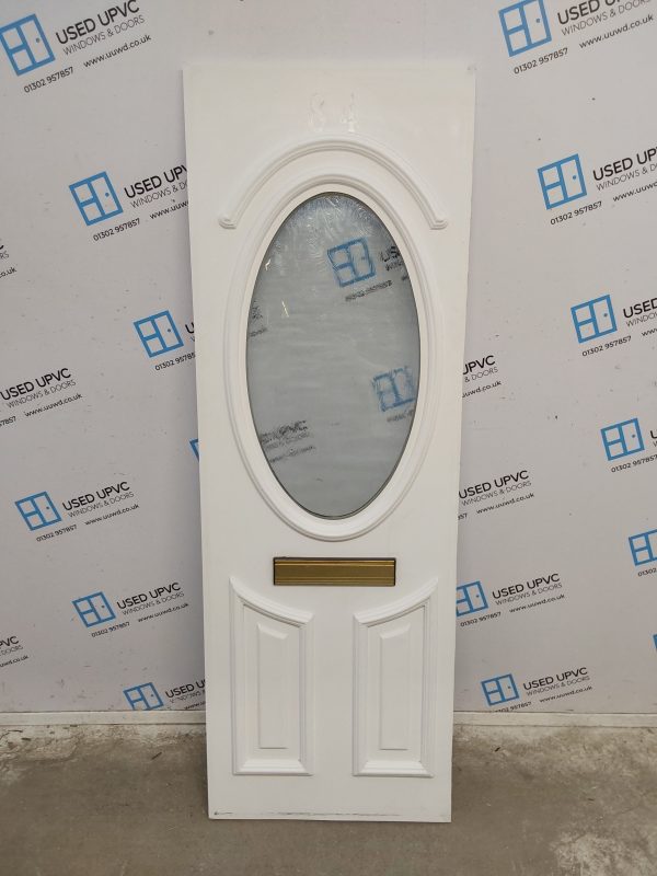 Used White Upvc Front Door Panel 615mm x 1790mm x 28mm UFDP0035 - Image 4