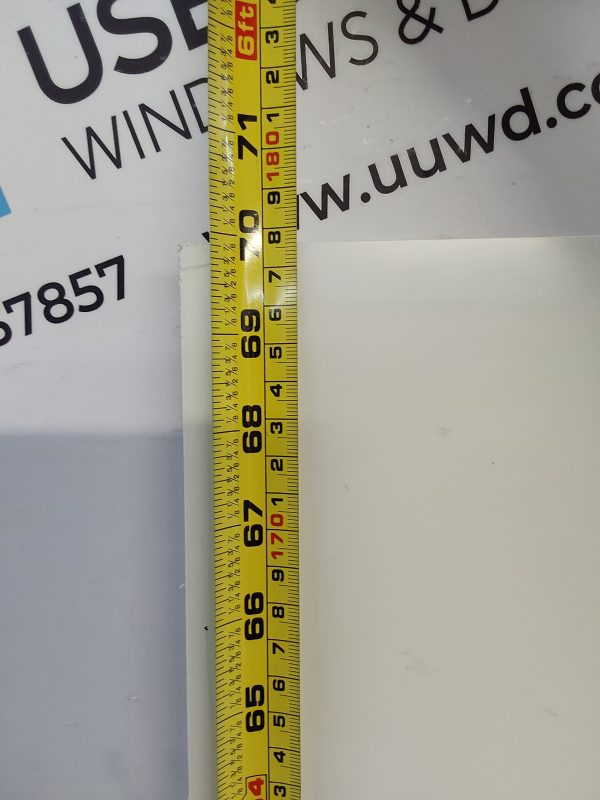 Used White Upvc Front Door Panel 633mm x 1776mm x 28mm UFDP0046 - Image 3